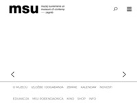 Frontpage screenshot for site: Muzej suvremene umjetnosti (http://www.msu.hr/)