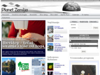 Frontpage screenshot for site: Planet Zemlja (http://www.planet-zemlja.hr)