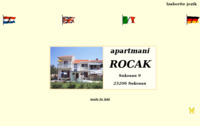 Frontpage screenshot for site: Apartmani Ročak - Sukošan (http://www.inet.hr/~zrocak/)