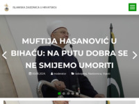 Frontpage screenshot for site: (http://www.islamska-zajednica.hr/)