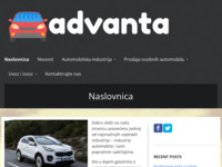Frontpage screenshot for site: (http://www.advanta.hr)