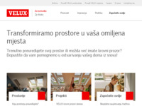 Frontpage screenshot for site: (http://www.velux.hr)