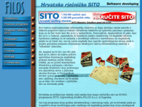 Frontpage screenshot for site: Sito - hrvatski spellchecker za MsWord (http://www.filos.com/sito.html)