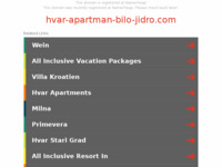 Frontpage screenshot for site: (http://www.hvar-apartman-bilo-jidro.com)