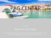 Frontpage screenshot for site: (http://www.pag-centar.hr)