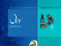 Frontpage screenshot for site: Poliklinika za baromedicinu Oxy (http://www.oxy.hr/)