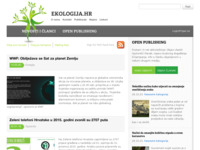 Frontpage screenshot for site: (http://www.ekologija.hr/)