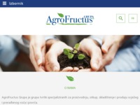 Frontpage screenshot for site: Eurovoće Orahovica (http://www.eurovoce.hr/)