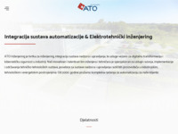 Frontpage screenshot for site: ATO Inženjering d.o.o. Osijek (http://www.ato.hr/)