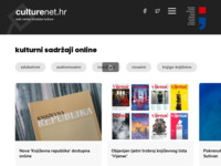Frontpage screenshot for site: (http://www.culturenet.hr/)