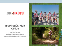 Frontpage screenshot for site: Biciklistički klub Ciklus, Zagreb (http://www.bk-ciklus.hr/)
