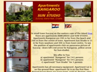 Frontpage screenshot for site: Apartmani Kangaroo i Sunčani studio (http://free-st.htnet.hr/dvuljan/kangaroo/english.htm)