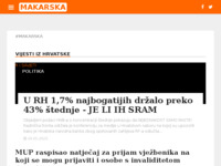 Frontpage screenshot for site: Makarska (http://makarska-hr.com/)