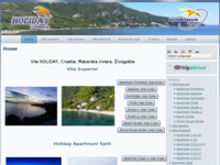 Frontpage screenshot for site: Holiday Dalmacija turistička agencija (http://www.holiday.hr)