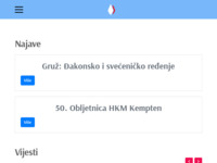 Frontpage screenshot for site: Hrvatska dominikanska provincija (http://www.dominikanci.hr)
