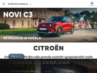 Frontpage screenshot for site: Citroën Hrvatska (http://www.citroen.hr/)