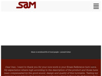 Frontpage screenshot for site: SAM Audio - Small Audio Manufacture (http://www.sam-audio.biz/)