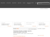 Frontpage screenshot for site: Građevinski fakultet (http://www.grad.hr/)