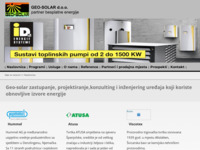 Frontpage screenshot for site: (http://www.geo-solar.hr)