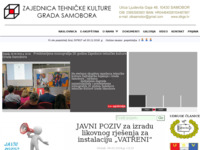 Frontpage screenshot for site: Zajednica tehničke kulture grada Samobora (http://www.ztkgs.hr)
