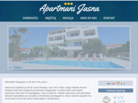 Frontpage screenshot for site: Apartmani Jasna - Novalja, otok Pag (http://www.jasna.novalja-pag.net/)