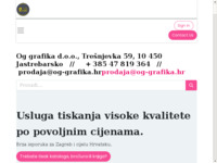 Frontpage screenshot for site: (http://www.og-grafika.hr)