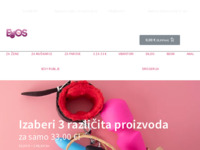 Frontpage screenshot for site: (http://eros.hr)