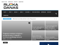 Frontpage screenshot for site: (http://www.rijekadanas.com/)