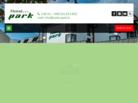 Frontpage screenshot for site: (http://www.hotel-park.hr/)