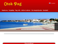 Frontpage screenshot for site: Apartmani Stupičić (http://www.otok-pag.net/pag/stupicic)