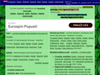 Frontpage screenshot for site: (http://vrijeme.50webs.com/weather-croatia-forecast.html)