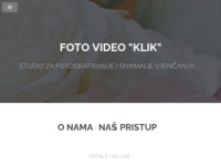 Frontpage screenshot for site: Foto Video Klik (http://www.klik13.hr)