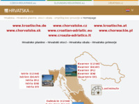 Frontpage screenshot for site: (http://www.hrvatska.cz/)