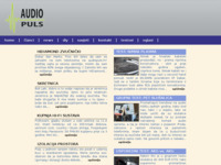 Frontpage screenshot for site: Audio puls (http://www.audiopuls.hr/)