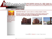 Frontpage screenshot for site: Hižomont d.o.o. Zagreb (http://www.hizomont.hr)