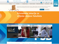 Frontpage screenshot for site: (http://www.fsb.hr/)
