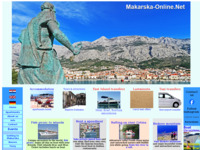 Frontpage screenshot for site: (http://www.makarska-online.net/)