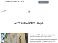 Frontpage screenshot for site: (http://www.autoskola-speed.hr/)