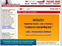 Frontpage screenshot for site: (http://www.poslovniforum.hr/cms/)