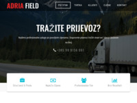 Frontpage screenshot for site: (http://www.adria-field.hr/)
