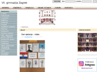 Frontpage screenshot for site: Sedma gimnazija (http://www.sedma.hr/)