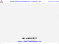 Frontpage screenshot for site: Milman Caffe (http://www.milman.hr/)