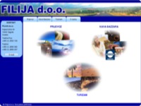 Frontpage screenshot for site: Filija - međunarodno otpremništvo i transport, apartmani (http://www.filija.hr)