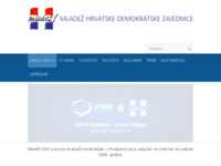 Frontpage screenshot for site: Mladež HDZ-a (http://www.mhdz.hr)