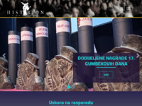 Frontpage screenshot for site: Histrion - glumačka družina iz Zagreba (http://www.histrion.hr/)