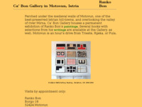 Frontpage screenshot for site: Ca’ Bon Gallery u Motovunu, (http://www.cabongallery.org/)