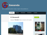Frontpage screenshot for site: (http://www.geoanda.hr/)
