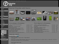 Frontpage screenshot for site: Fotozine (http://www.fotozine.org)