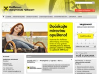 Frontpage screenshot for site: Raiffeisen dobrovoljni mirovinski fond (http://www.mirovinaplus.hr/)