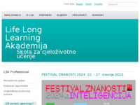 Frontpage screenshot for site: Life Long Learning Akademija (http://www.l3a.com.hr/)